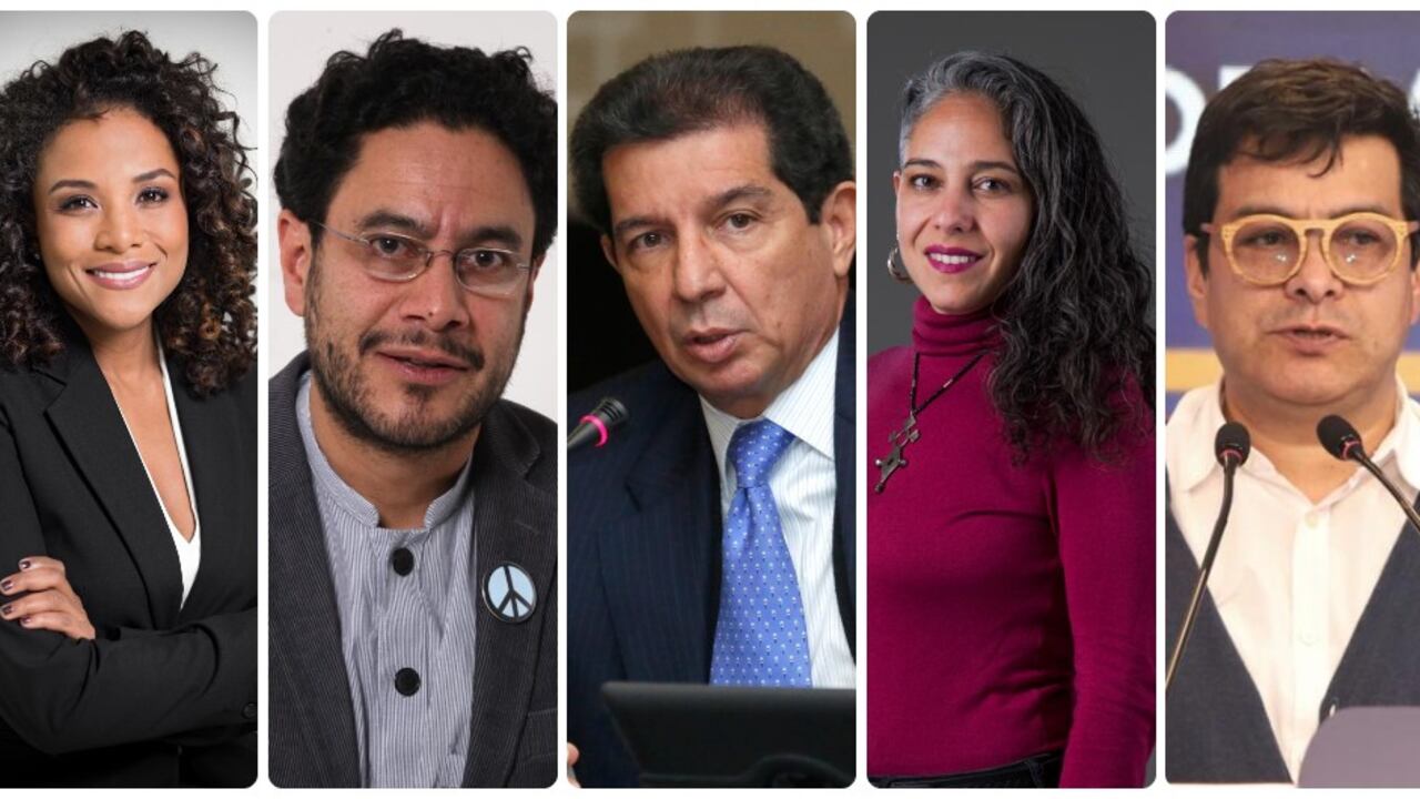 Mabel Lara, Iván Cepeda, José Félix Lafaurie, María José Pizarro y Danilo Rueda.