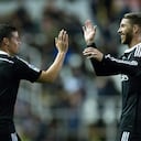 James Rodríguez en su paso por el Real Madrid.