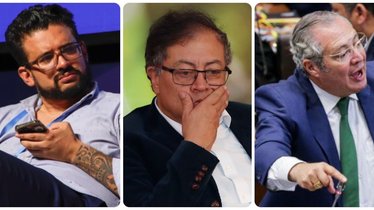 Inti Asprilla, Gustavo Petro e Iván Name.