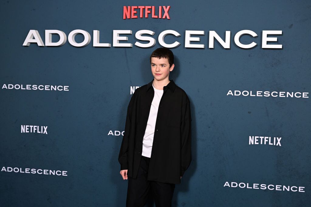 LONDON, ENGLAND - MARCH 12: Owen Cooper attends the "Adolescence" Special Screening at BAFTA on March 12, 2025 in London, England. (Photo by Jeff Spicer/Getty Images)