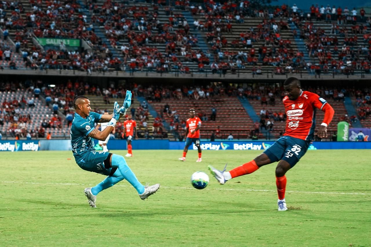 Imagen del juego donde Medellín venció a Llaneros (2-1) en el Atanasio Girardot.
