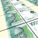 Pila de billetes de pesos colombianos pilas de fondo.