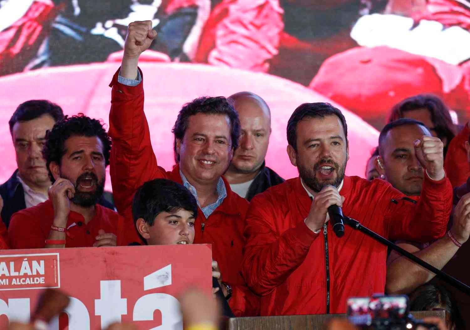 Carlos Fernando Galán, luego de conocer los resultados de la Alcaldía de Bogotá. Foto: Guillermo Torres