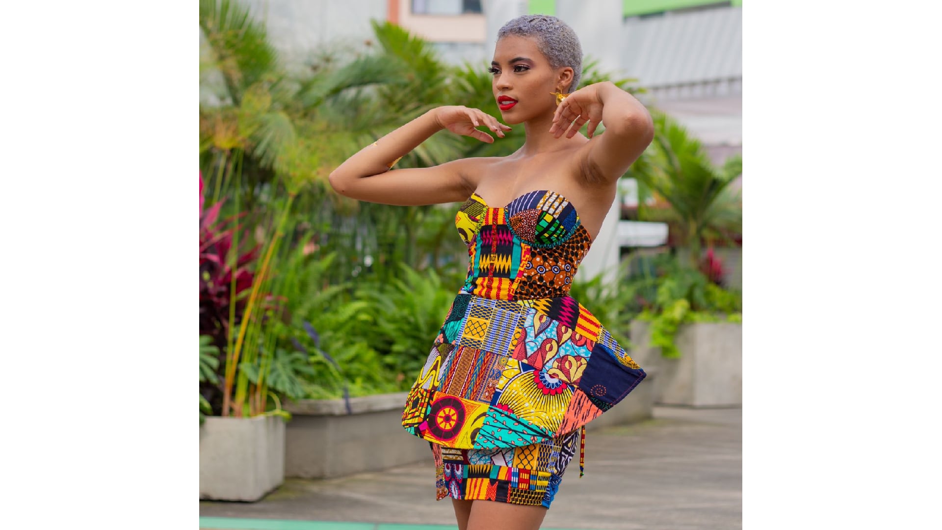 Diseño Retazos Esteban African- diseñador de Francia Márquez/ Foto : Tomada por Jesús Tovar @jesust_fotografia