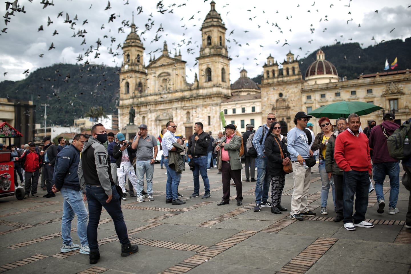 Plaza de Bolívar, marchas convocadas por el Gobierno de Gustavo Petro 14 de febrero