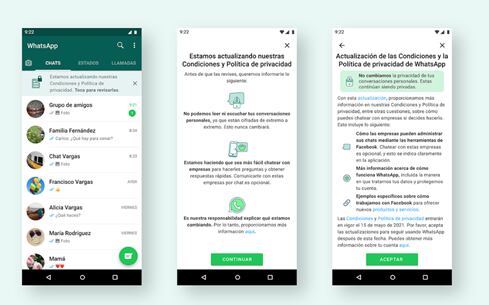 En la aplicación también aparecerá un banner en el que los usuarios podrán revisar la nueva normativa
