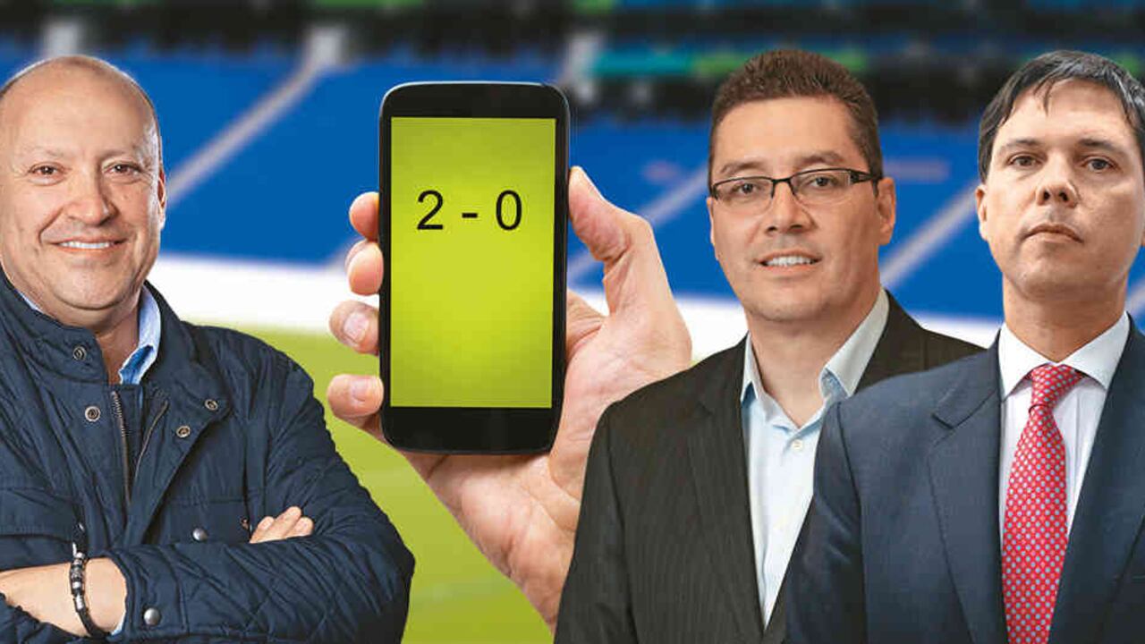 Evert Montero Presidente de Fecoljuegos / Julio César Tamayo Representante Legal de wplay.co / Juan B. Pérez Presidente de Coljuegos.