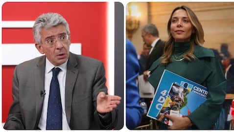 Enrique Gómez, senador de Salvación Nacional, y María Clara Posada, senadora del Centro Democrático.