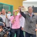 Gustavo Petro tras votar este domingo 19 de junio