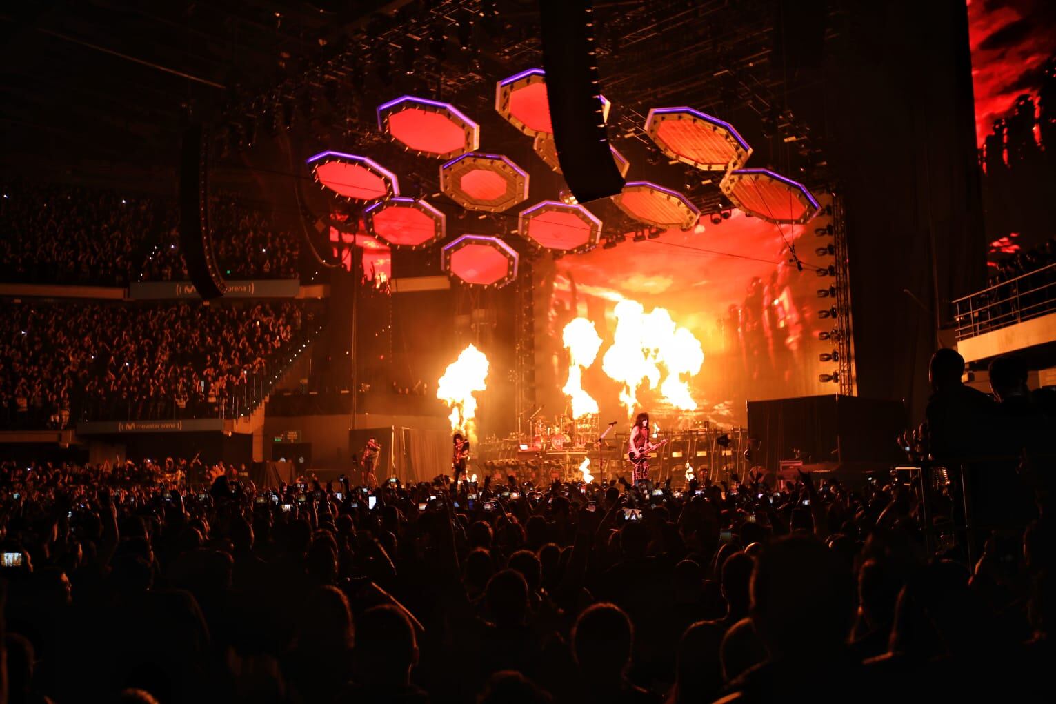 Concierto de la Banda KISS en Bogotá Movistar Arena