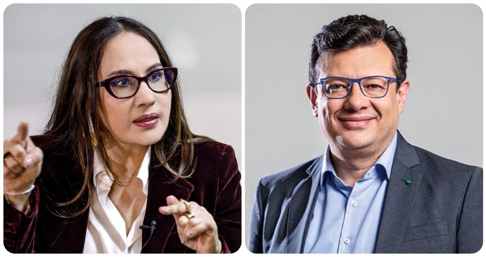 Nórida Rodríguez y Hollman Morris.