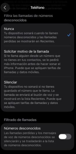 La función de filtrado convierte a Siri en un intermediario capaz de detener llamadas antes de que lleguen al destinatario.
