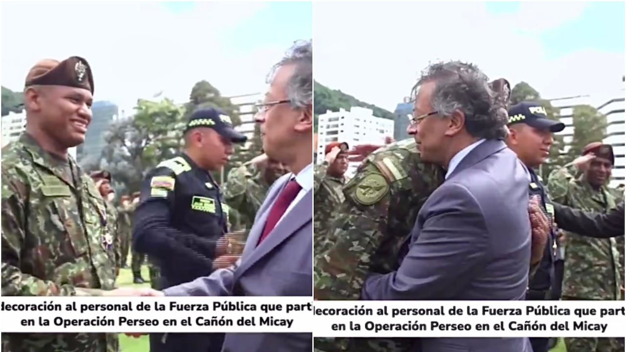Gustavo Petro rompió el protocolo en pleno evento de la Fuerza Pública.