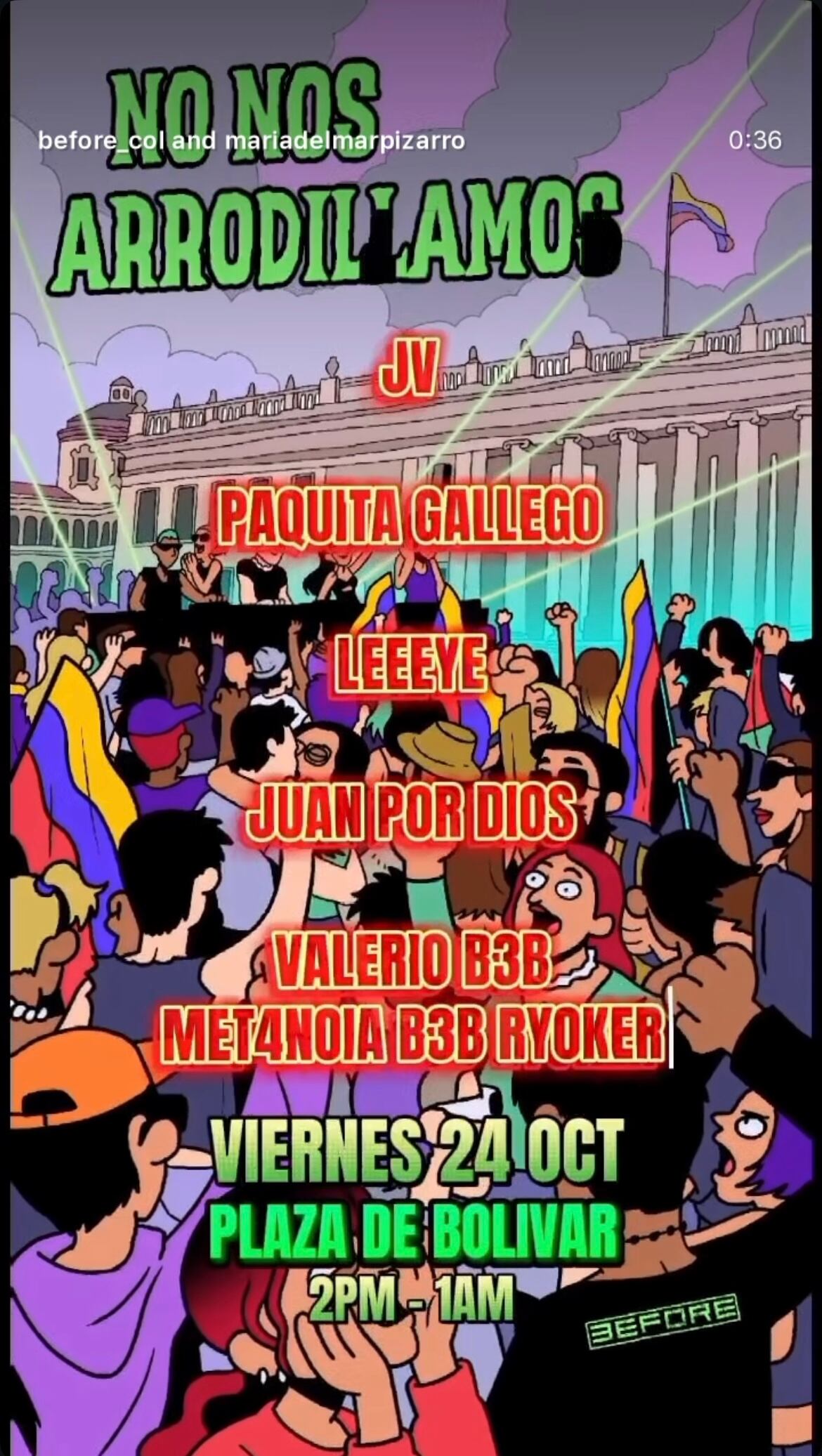 Publicación en la cuenta de Instagram de Gustavo Petro