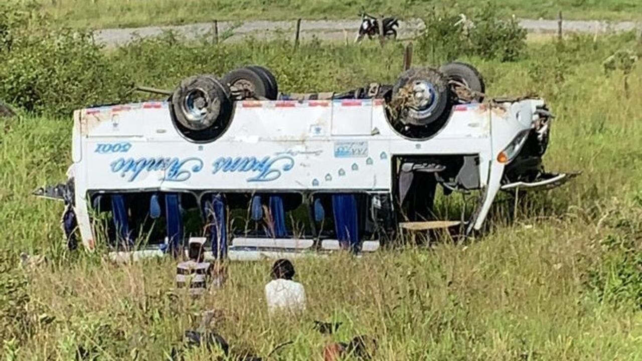 Accidente de un bus intermunicipal en Cauca