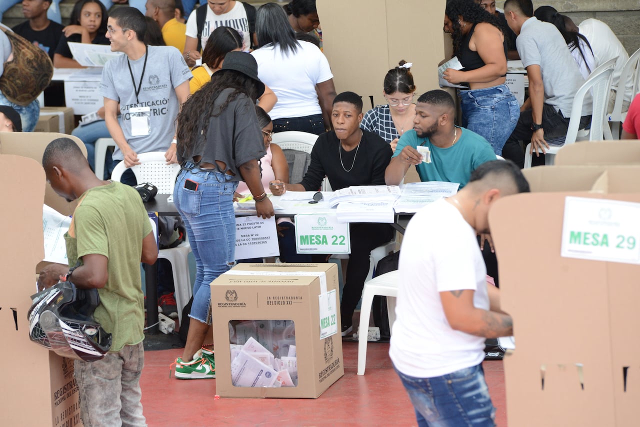 Cali: Elecciones regionales (Alcaldía, Gobernación. Concejo, Asamblea) 29 de octubre del 2023. Foto José L Guzmán. EL País.