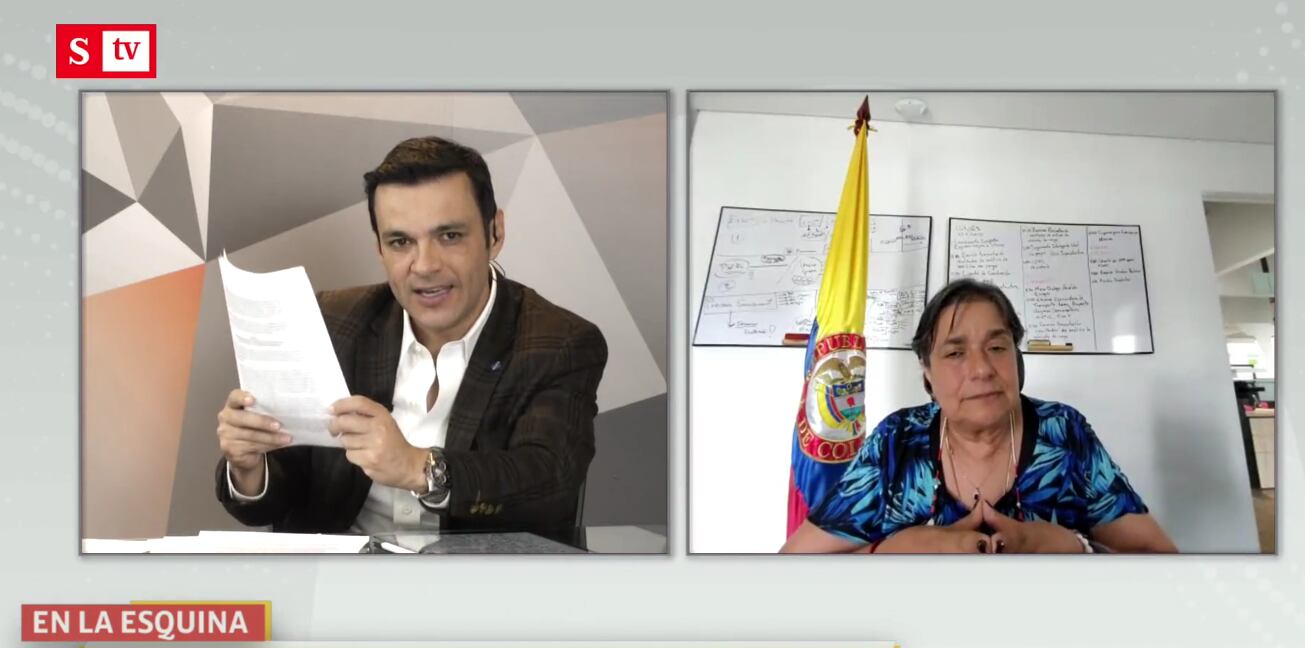 Juan Diego Alvira entrevista a la Superintendente de Transporte, Ayda Lucy Ospina.