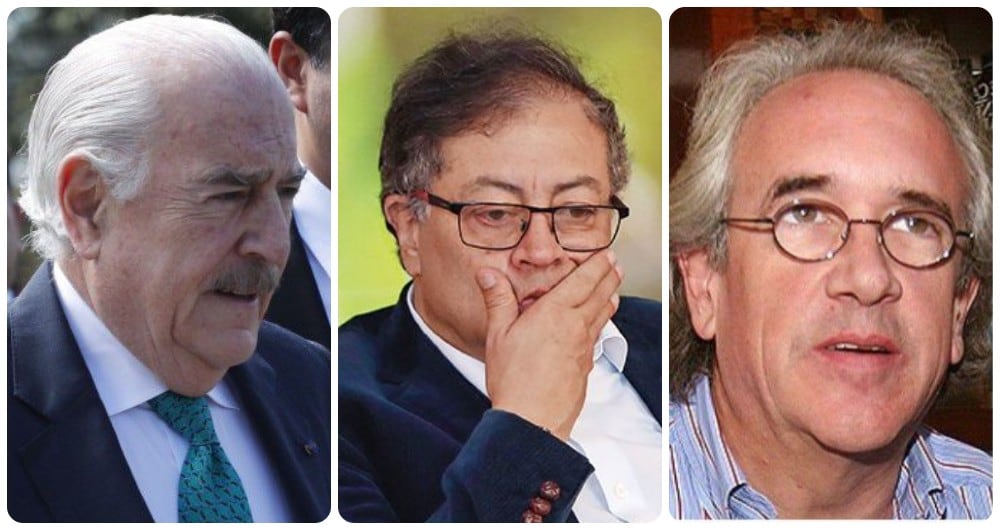 Andrés Pastrana, Gustavo Petro y Juan Carlos Pastrana.