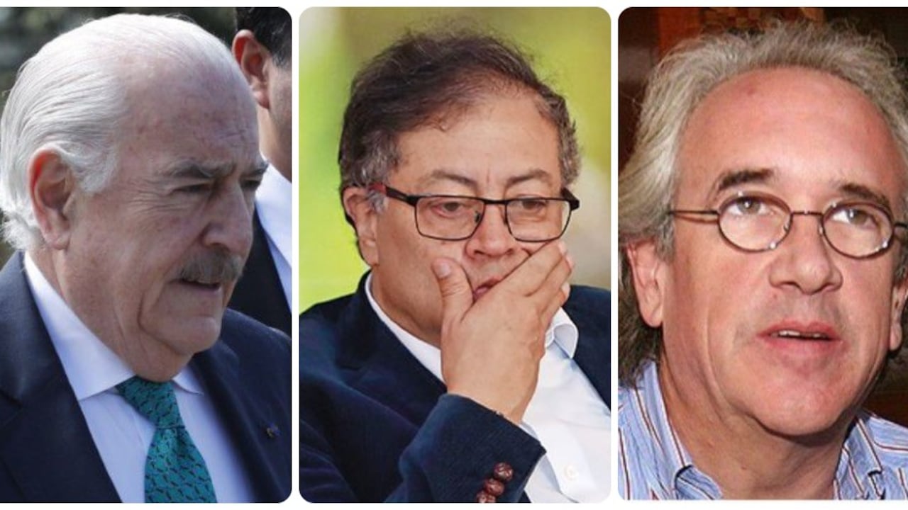 Andrés Pastrana, Gustavo Petro y Juan Carlos Pastrana.