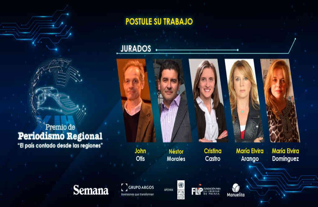 Conozca los jurados de esta edición del Premio Periodismo Regional Semana - Grupo Argos 2020