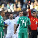 Óscar Julián Ruiz durante la Copa del Mundo de Sudáfrica 2010.