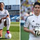 Linda Caicedo y James Rodríguez, últimos colombianos en arribar al Real Madrid.