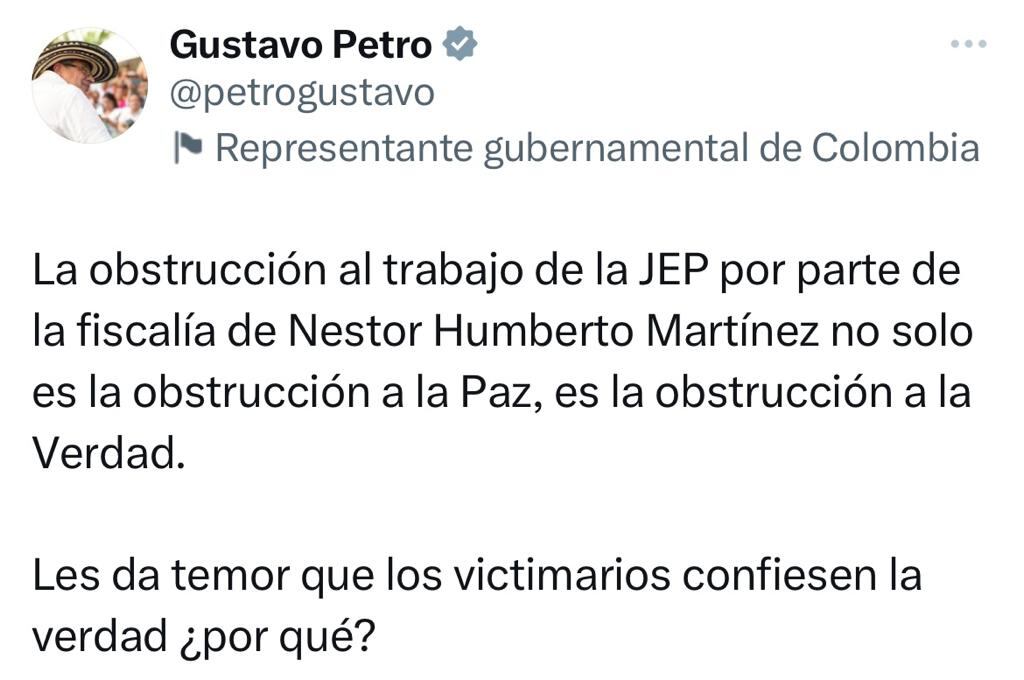 Trino presidente Gustavo Petro