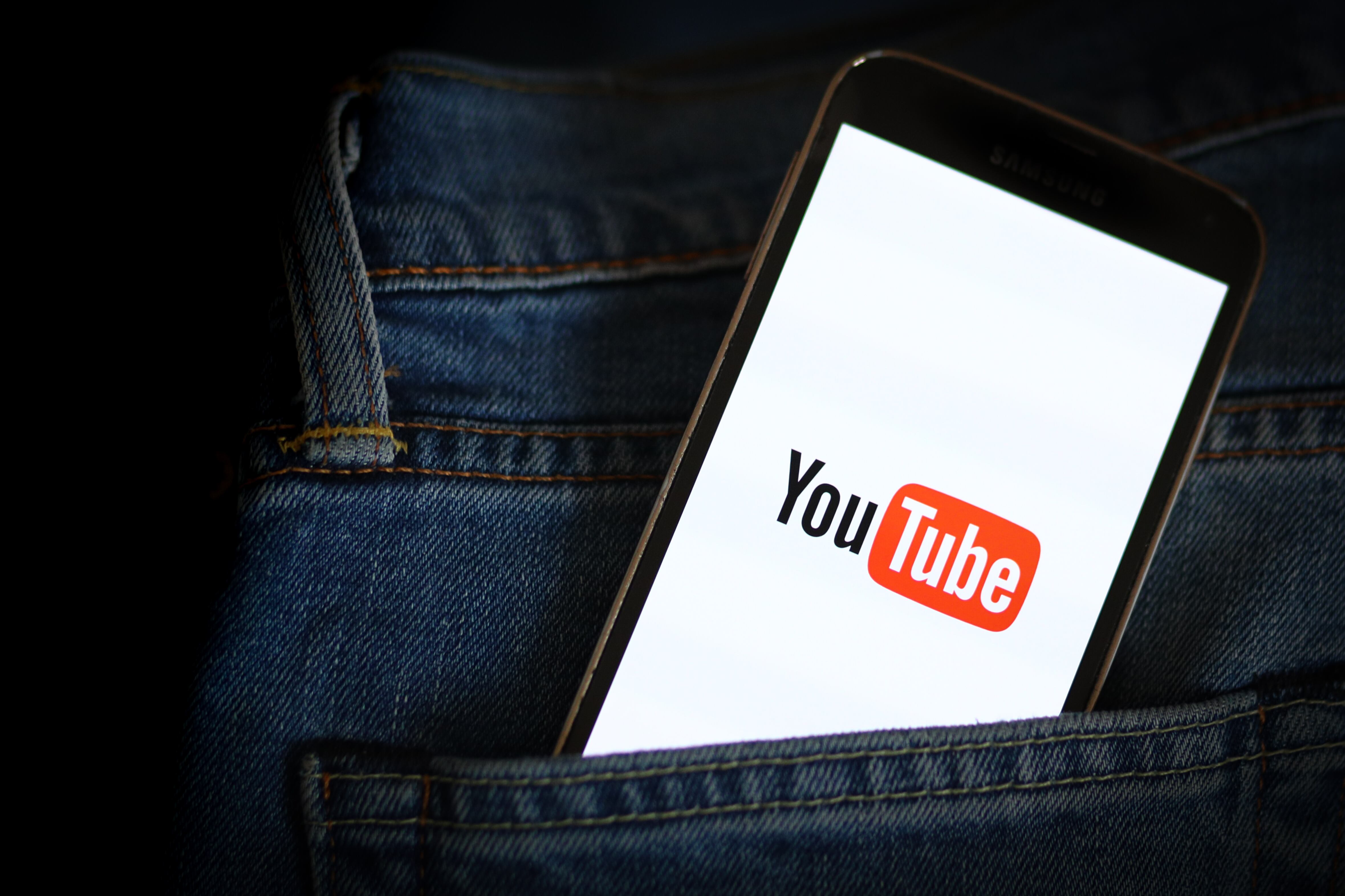 Logo de YouTube. (Photo Illustration by Filip Radwanski/SOPA Images/LightRocket via Getty Images)