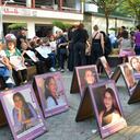 El plantón en Cali ‘Nos queremos vivas’, en rechazo al feminicidio de Luz Mery Tristán.