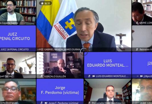 Más de siete horas duró la audiencia virtual en la que la Fiscalía iba a solicitar la preclusión del caso contra Álvaro Uribe.