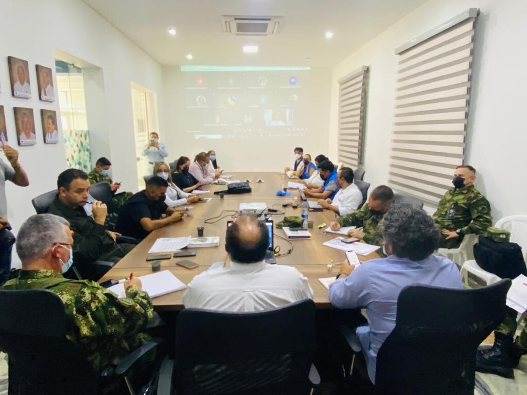 Imagen del consejo de seguridad en Arauca