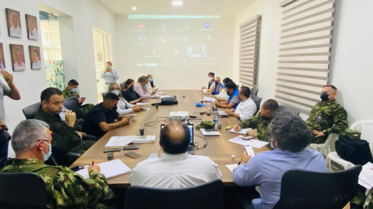 Imagen del consejo de seguridad en Arauca