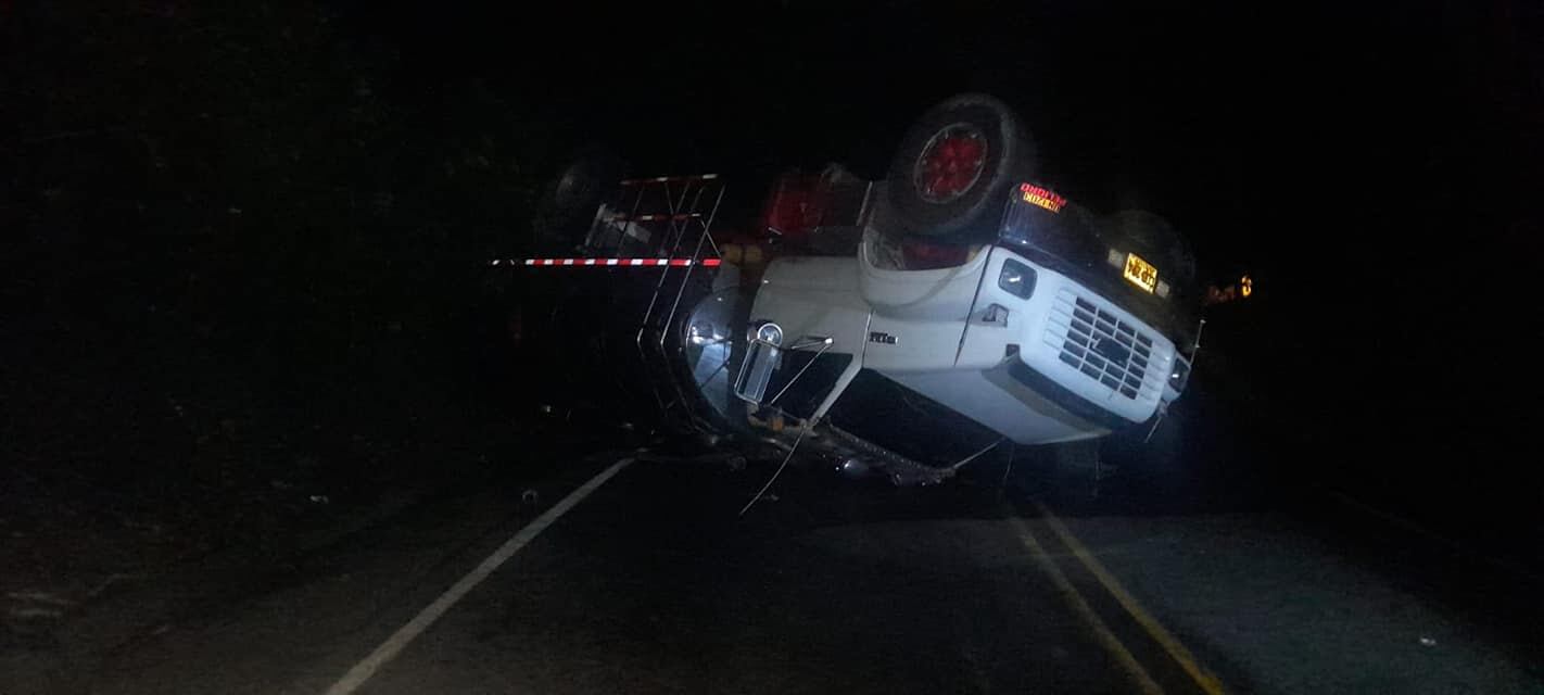 Accidente vía Bucaramanga - Bogotá