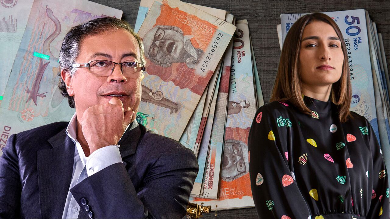 Gustavo Petro y Laura Sarabia, exjefe de gabinete.