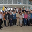 Alias Violeta con los negociadores del ELN en Caracas Venezuela