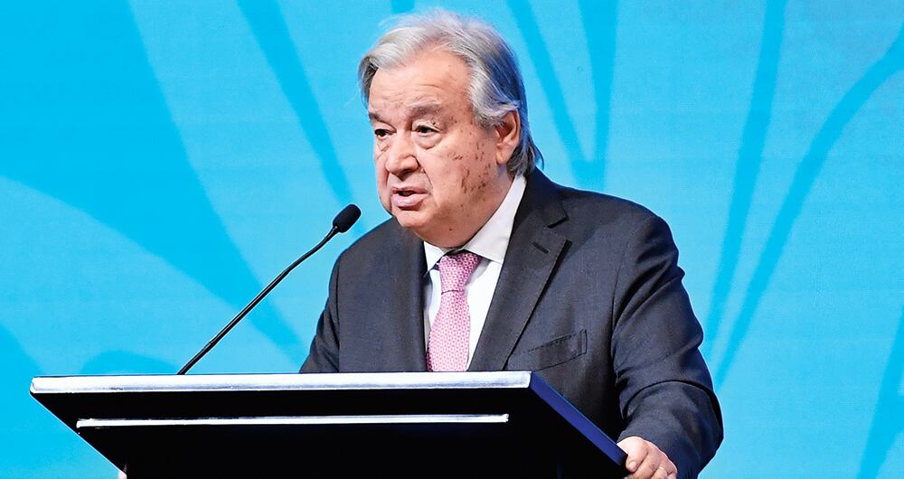 António Guterres, secretario General de la ONU. 