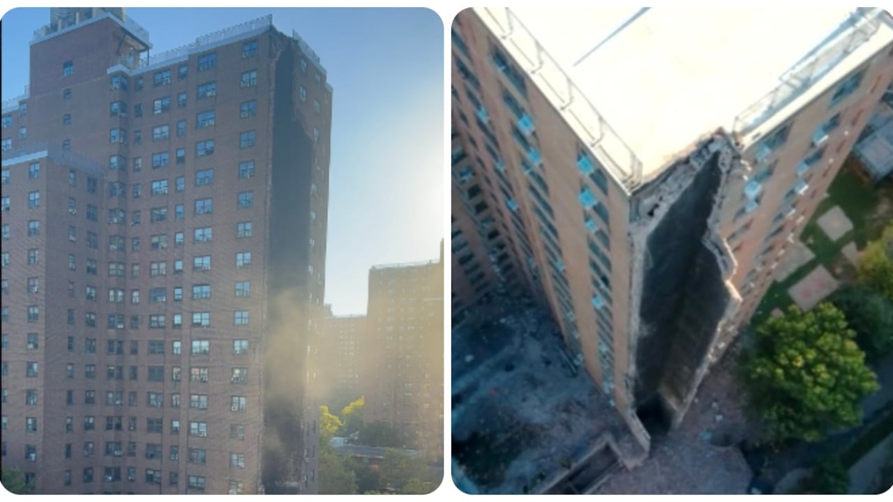 Edificio destruido en el Bronx