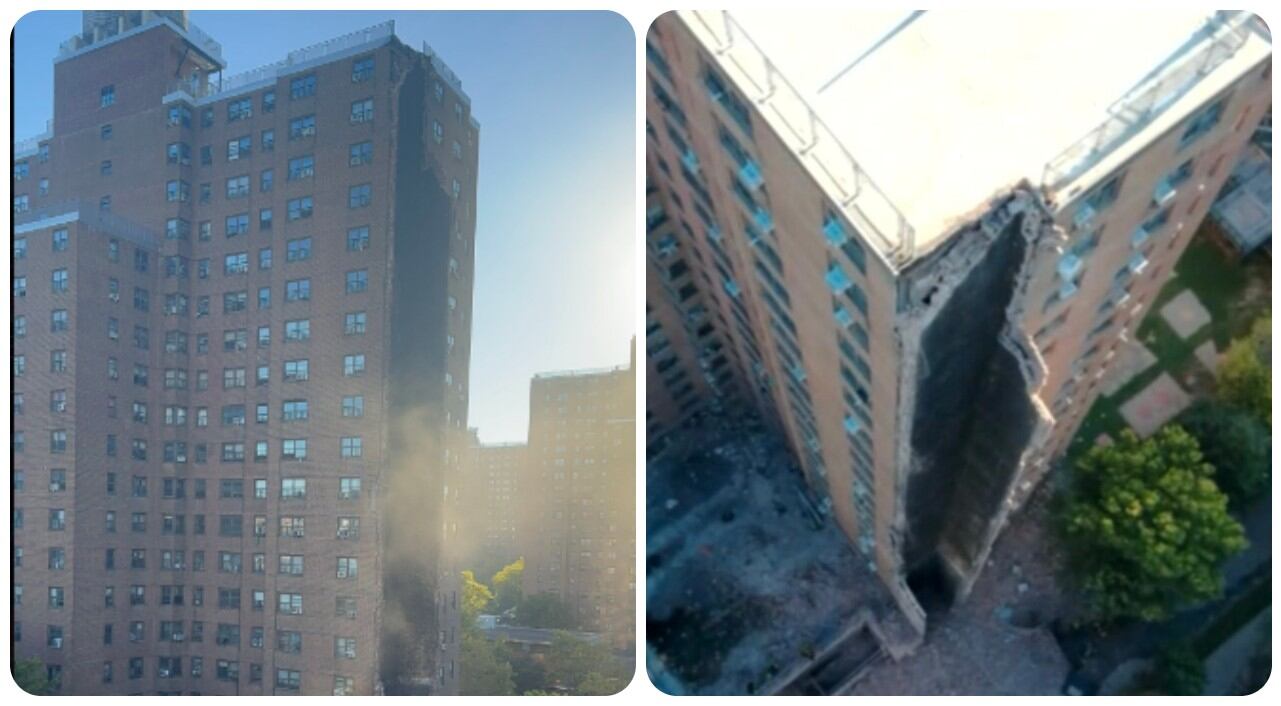 Edificio destruido en el Bronx