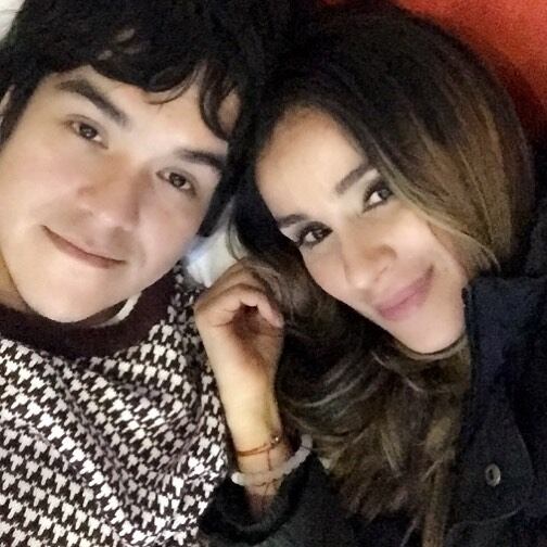Catherine Siachoque y su hermano Juan, quien falleció en el 2019