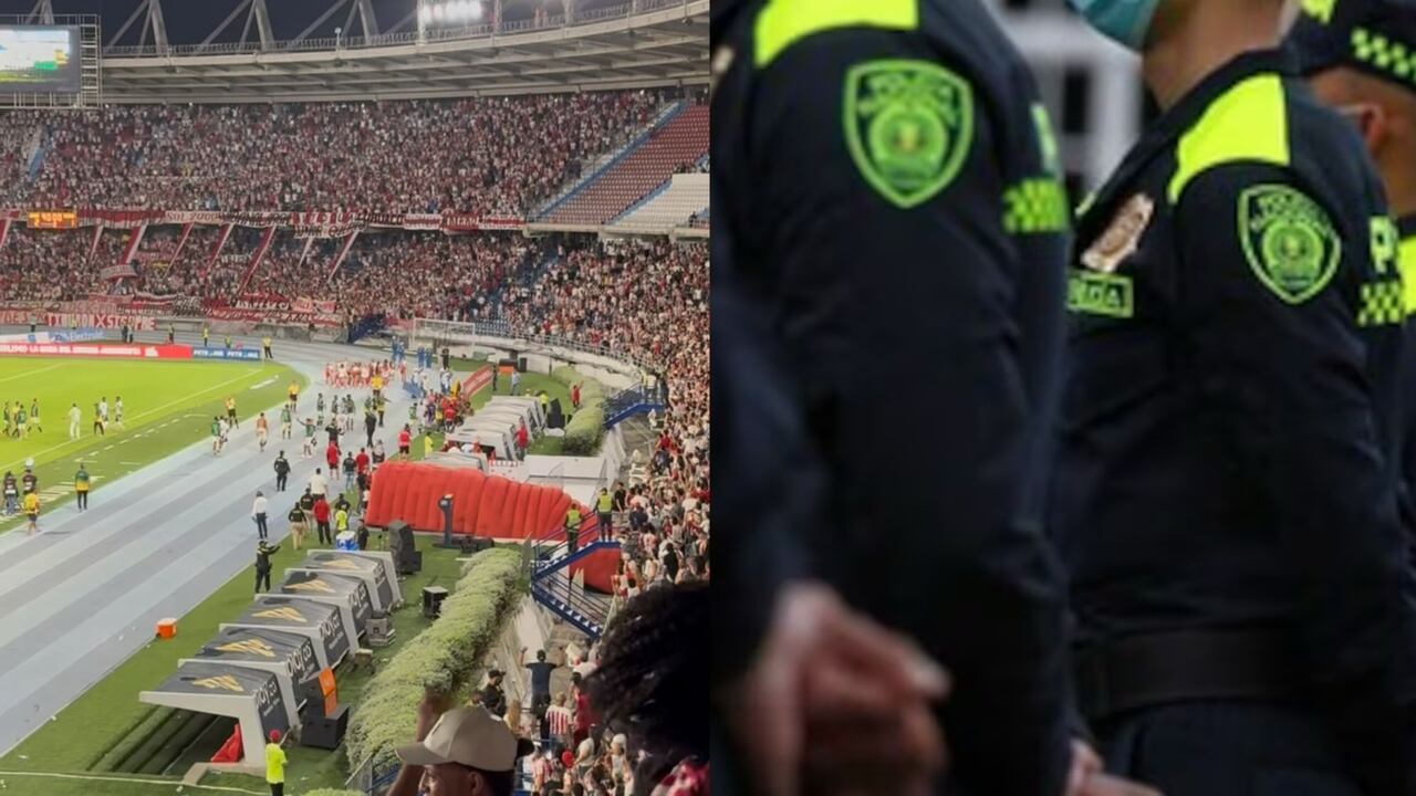 Los policías heridos reciben atención médica.