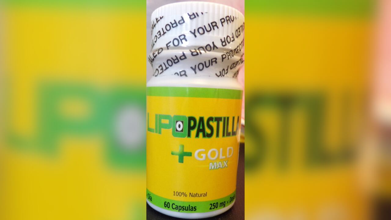 Lipopastillas + Gold Max, medicamento dañino para la salud.