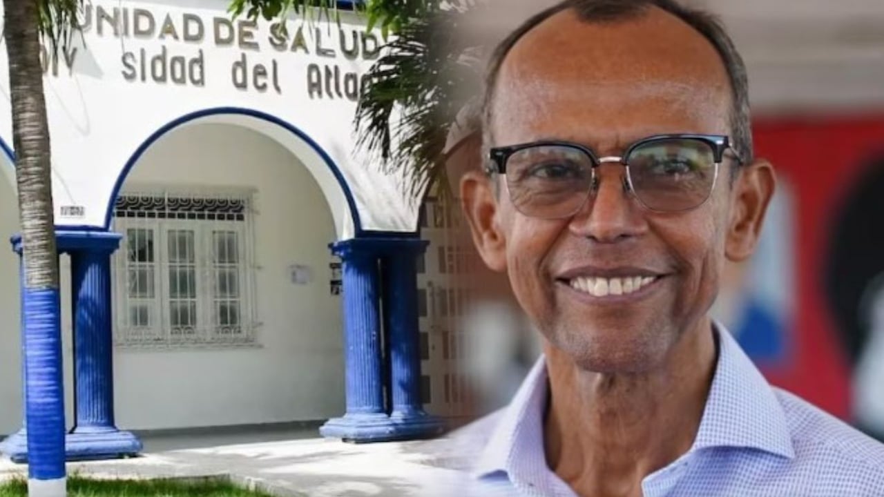 Unidad de Salud y Rafael Castillo, rector de la Universidad del Atlántico.