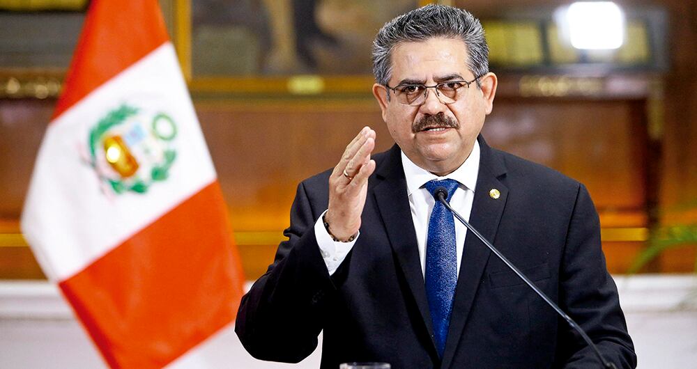  Manuel Merino, expresidente del Congreso, asumió la presidencia después de la destitución de Vizcarra. 