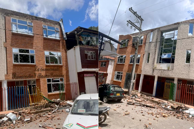 Daños en el municipio de Guayabetal, Cundinamarca.