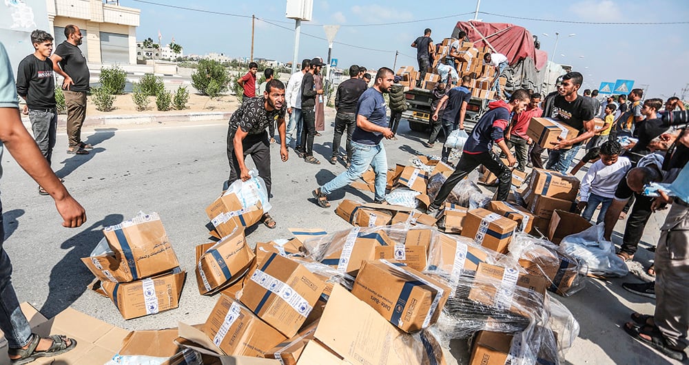 Medicamentos destinados a los rehenes en poder del grupo militante palestino.
