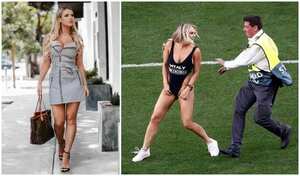 La mujer ingresó al campo en el minuto 19 de la final.