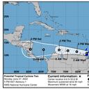 Se prevé que el próximo miércoles el potencial Ciclón Tropical TWO evolucione como tormenta tropical.