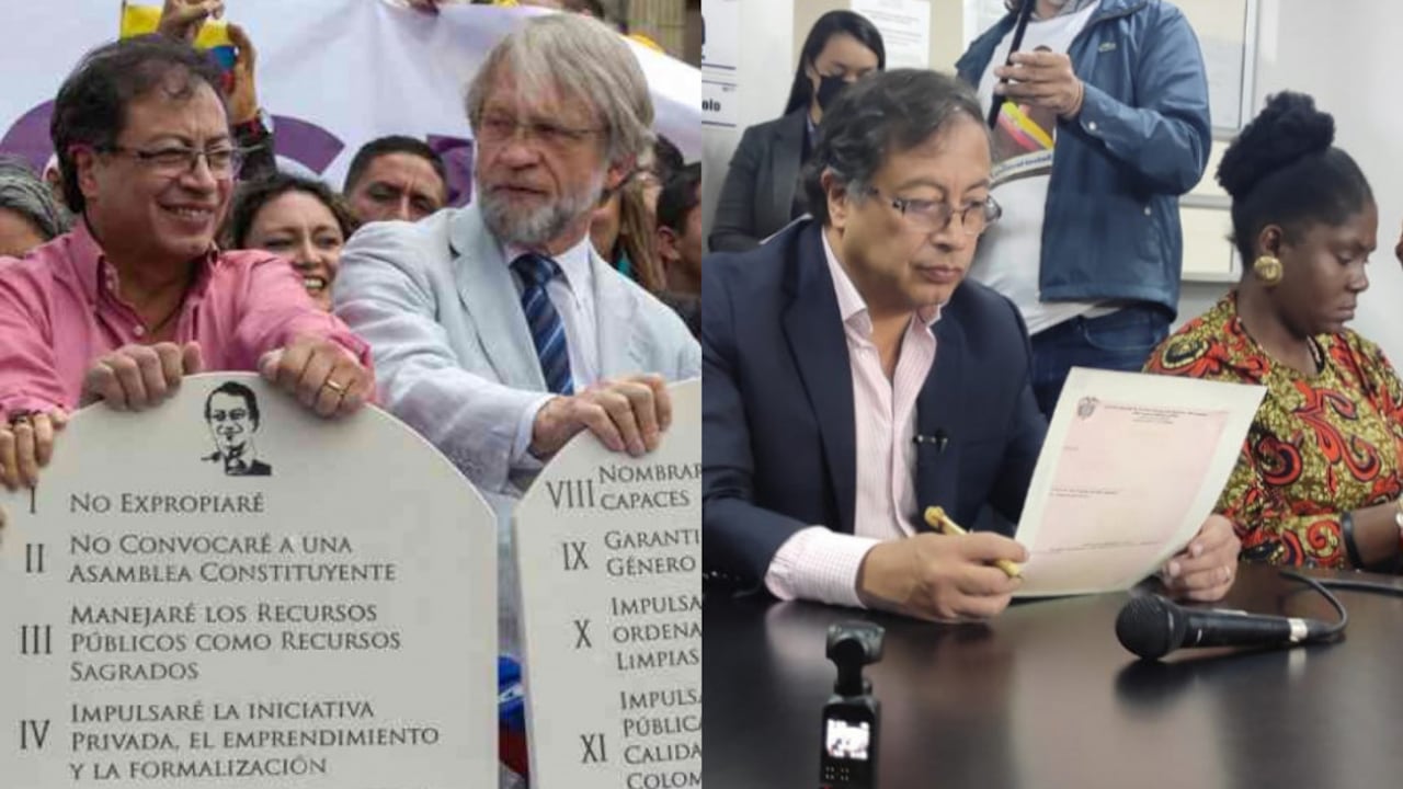 Las dos veces que Gustavo Petro prometió no expropiar.