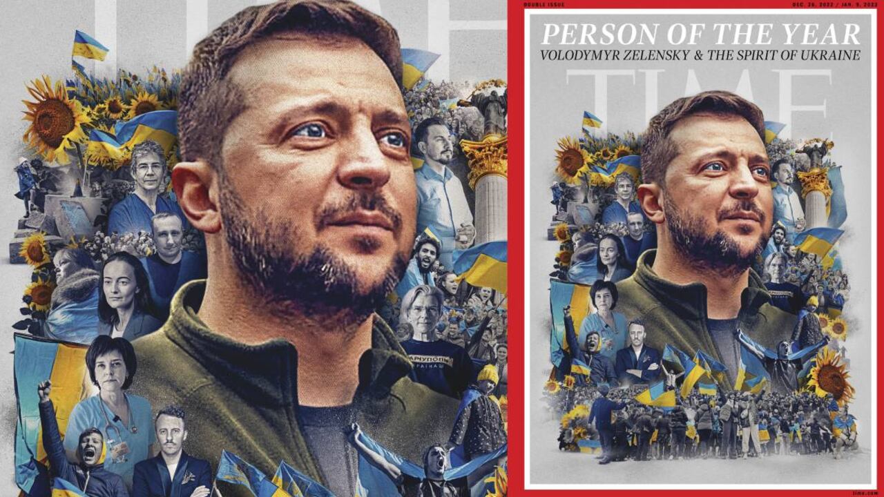 El editorial de la revista aseguró que Volodymyr Zelensky impulsó al mundo de una manera que no habíamos visto en décadas
