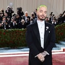 J Balvin en la alfombra roja de la Met Gala 2022.
